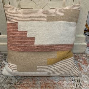 Geometric throw pillow